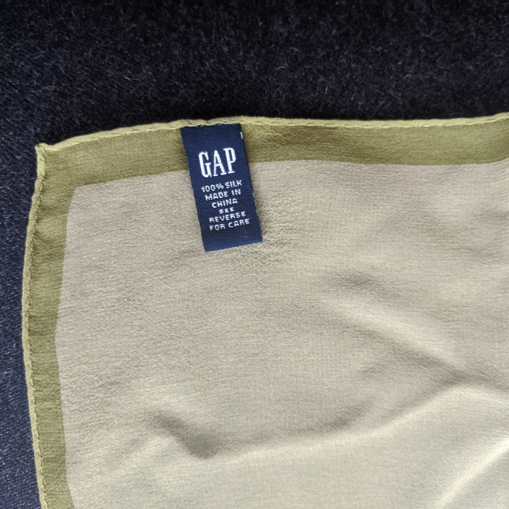 Two Gap silk scarves